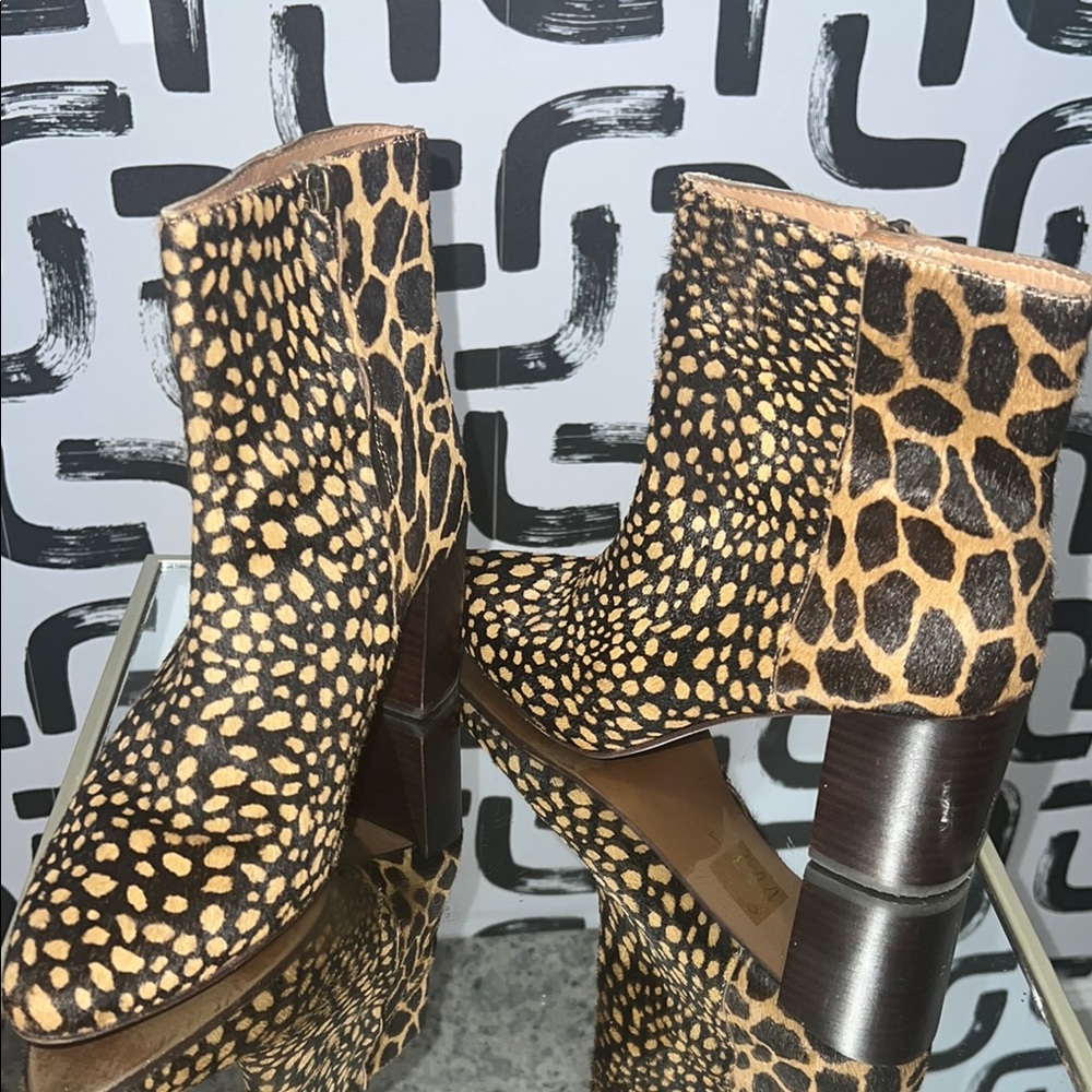 Madewell Animal Print Ankle Boots